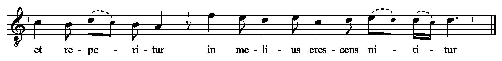 Refrain musical notation